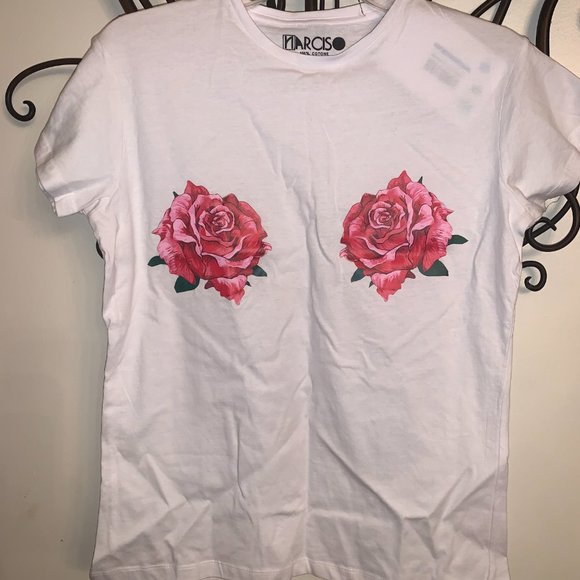 *NEW* Narciso Twin Rose T-shirt (XL) - Picture 2 of 4